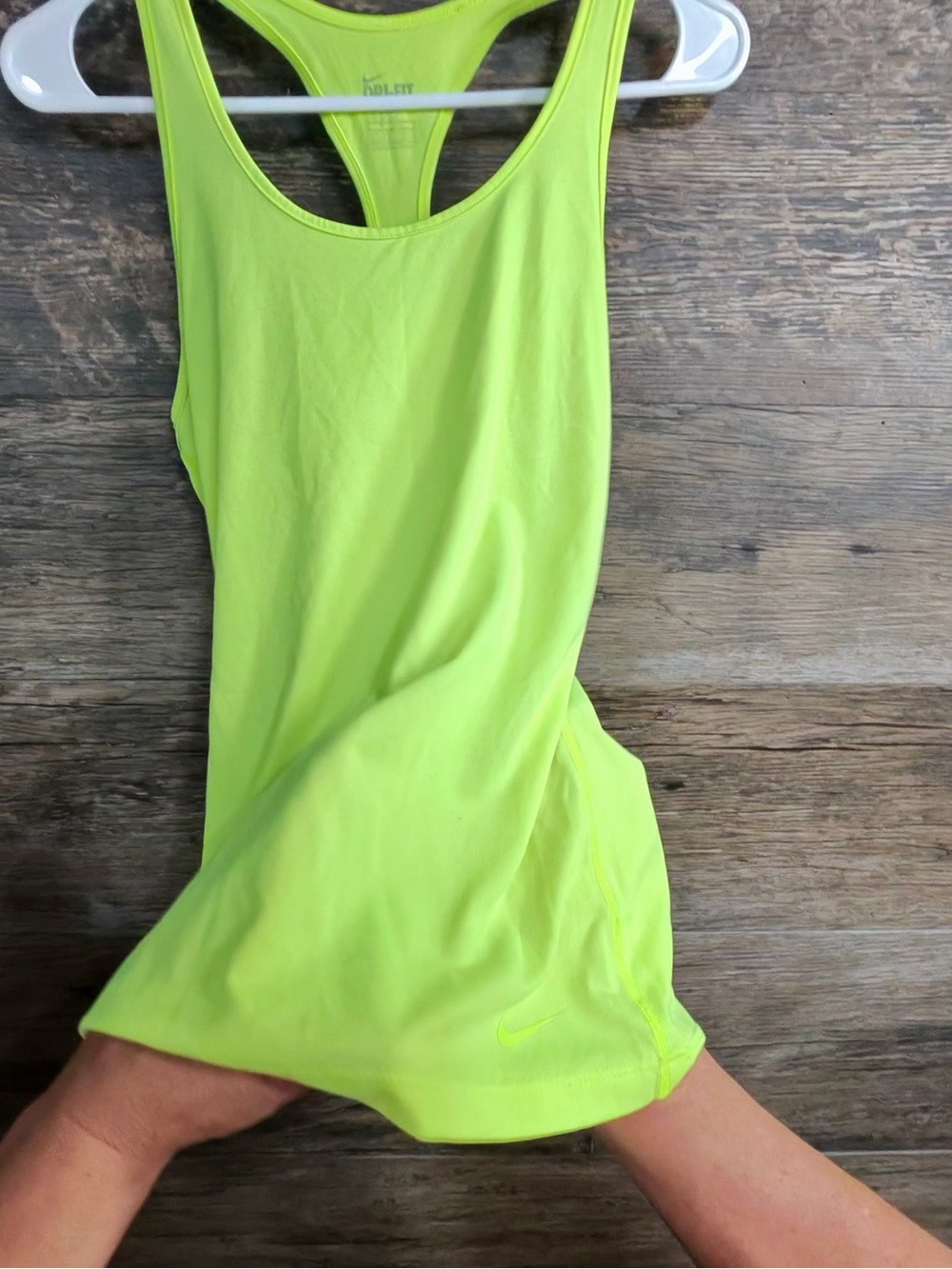 Nike Neon Lime Racerback Tank Top - Picture 2 of 6